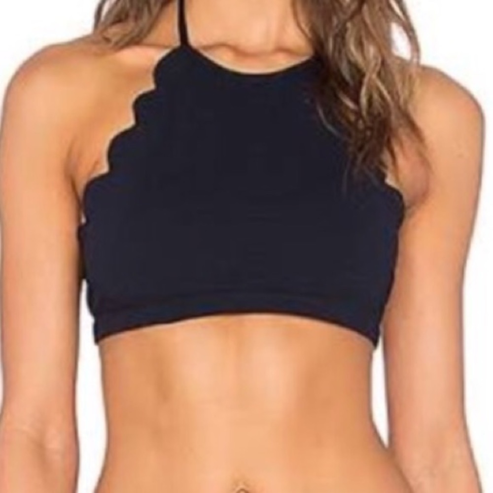 Marysia Scalloped Bikini Top Size Large